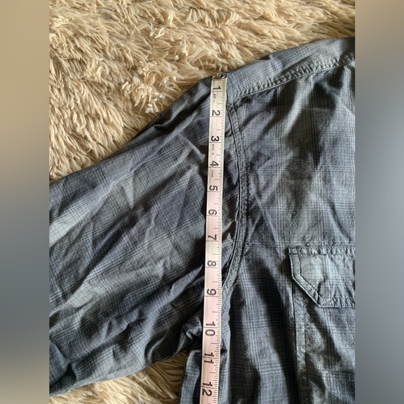 Carhartt Mens 2XL Tall Button Up Shirt Long-sleeved Relaxes Fit Gray Shirt - Picture 8 of 9